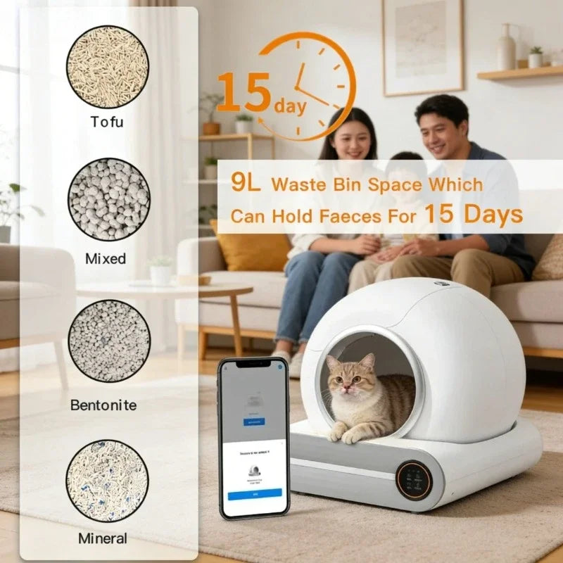 KittyLoo – 65L Smart Self-Cleaning Litter Box